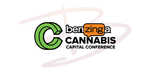 benzinga cannabis conference logo with bahng logo behind it