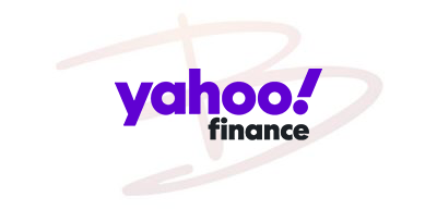 yahoo finance logo with bhang logo behind